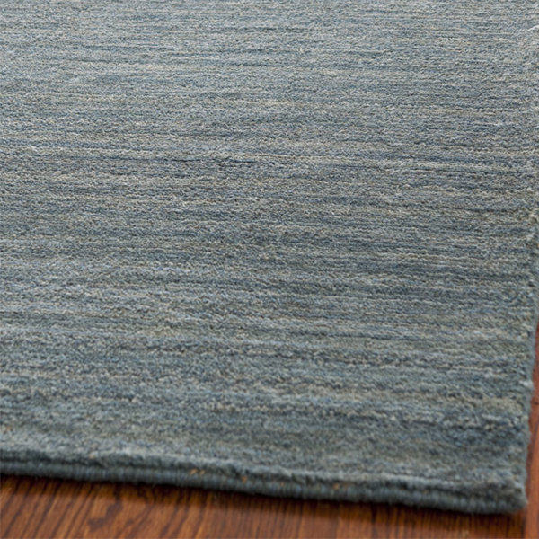 Breakwater Bay Southbury Handmade Hand Loomed Wool Blue Ombre Rug